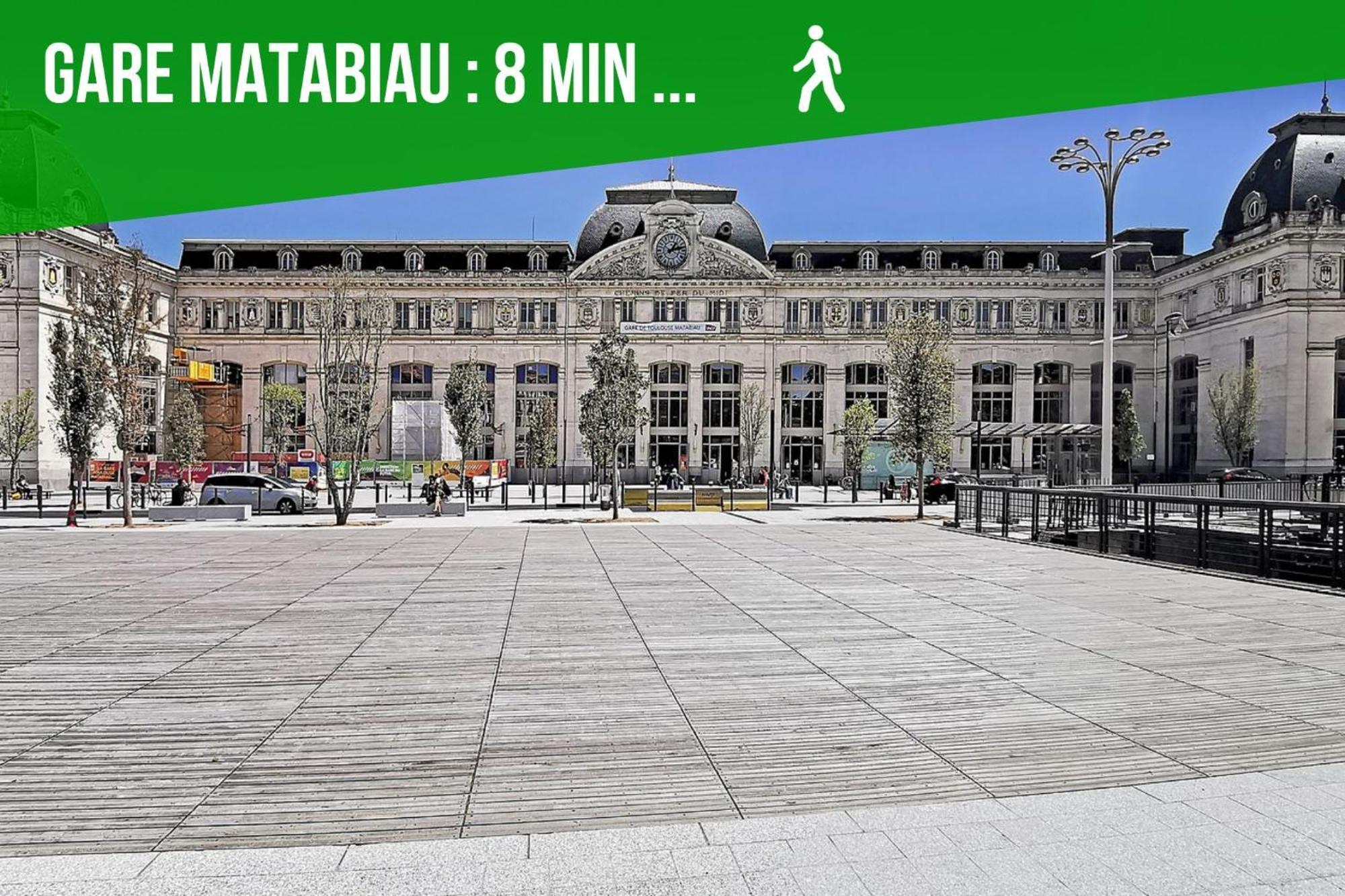 Le Nid D'Orient Entre Matabiau Et Capitole Parking Apartment Toulouse Luaran gambar